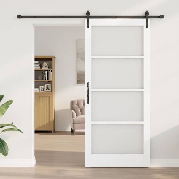 Преплъзваща се врата ORKDAL 93 x 211 см Бяло