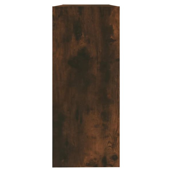Библиотека/разделител за стая, опушен дъб, 100x30x72 см