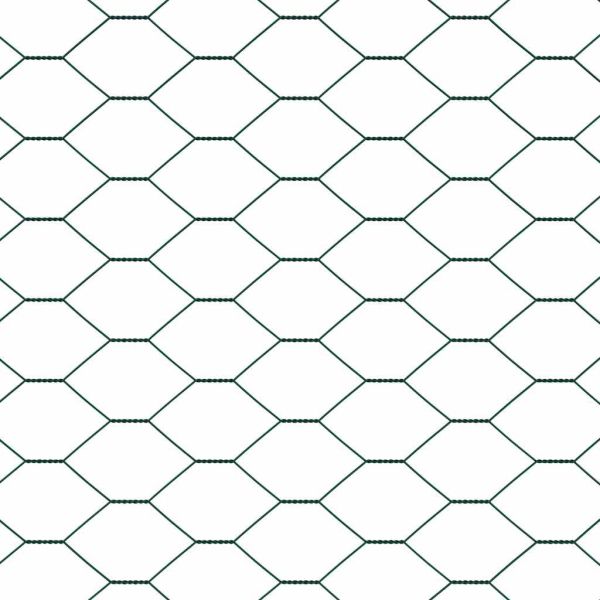 Шестоъградно ограждение с кол 100 x 1 м ПВЦ-обработена стомана