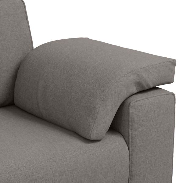 Диван 2 pcs Таупе 219 x 80 x 82 см текстил