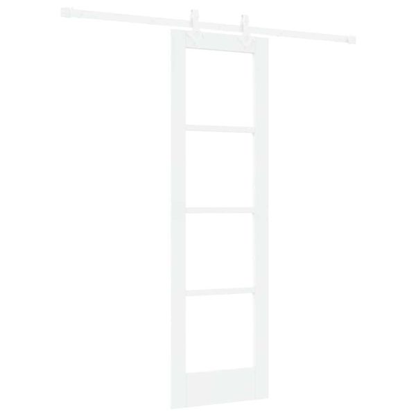 Преплъзваща се врата 61 x 198,5 см Бяло