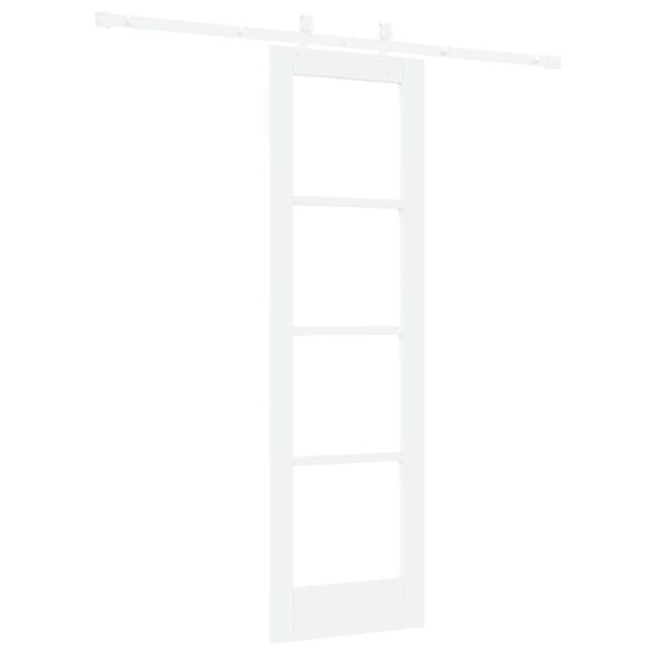 Преплъзваща се врата 61 x 198,5 см Бяло