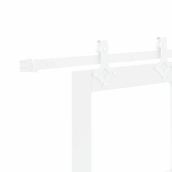 Преплъзваща се врата 61 x 198,5 см Бяло