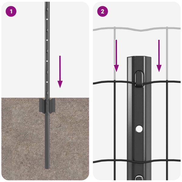 Ограда с пост Сив