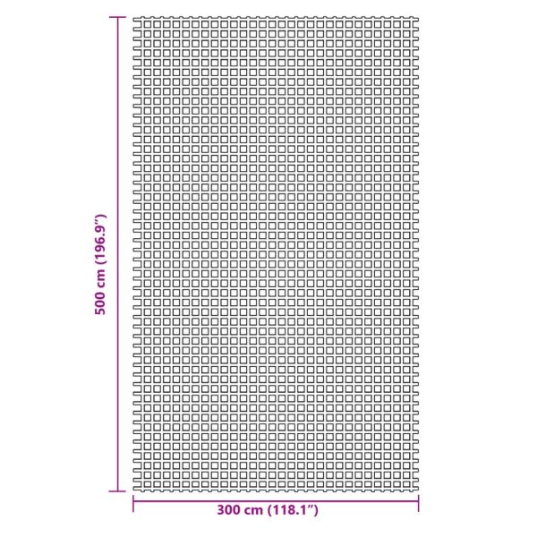 Килим за палатка, антрацит, 5x3 м