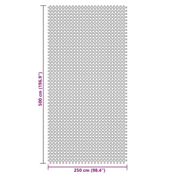 Килим за палатка, зелен, 5x2,5 м