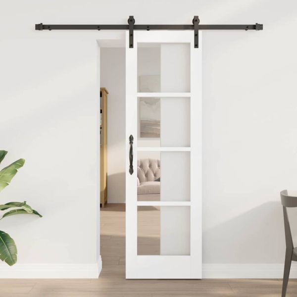 Преплъзваща се врата ORKDAL Бял и черен 61 x 198,5 см