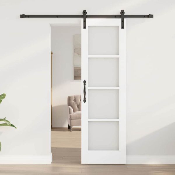 Преплъзваща се врата ORKDAL Бял и черен 61 x 198,5 см