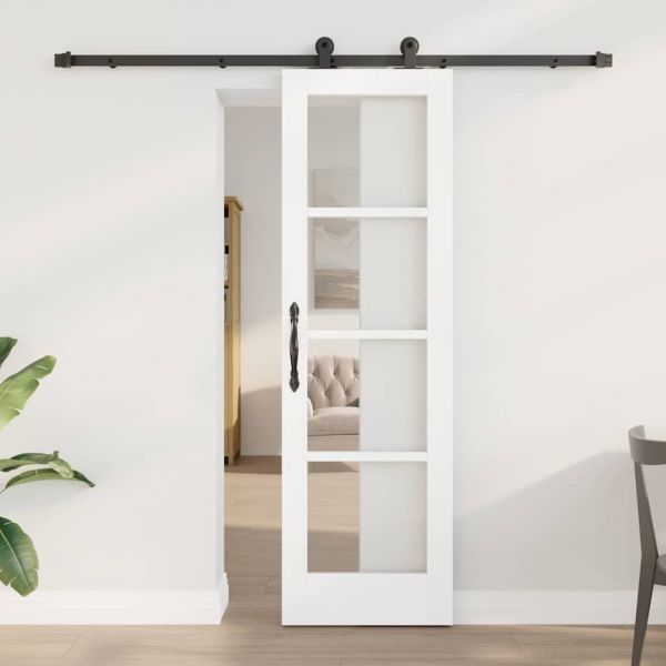 Преплъзваща се врата ORKDAL Бял и черен 61 x 198,5 см