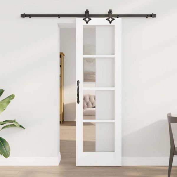 Преплъзваща се врата ORKDAL Бял и черен 61 x 198,5 см
