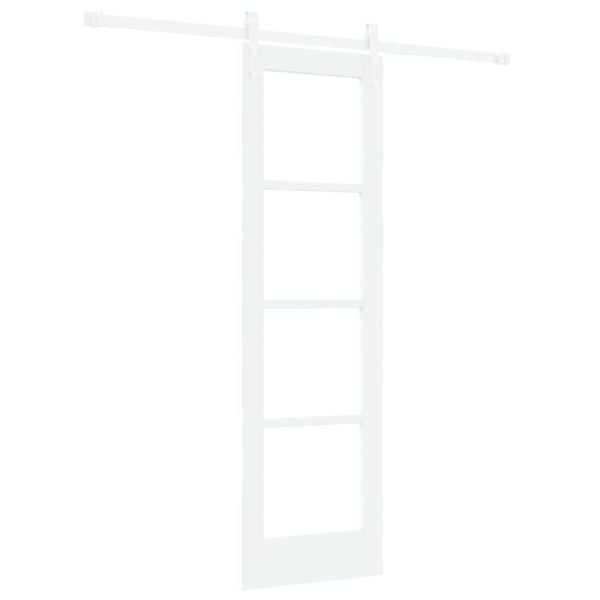 Преплъзваща се врата 61 x 198,5 см Бяло