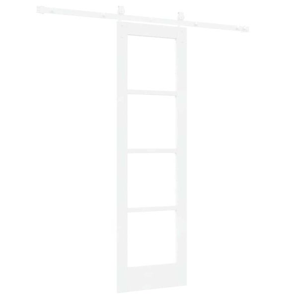 Преплъзваща се врата 61 x 198,5 см Бяло