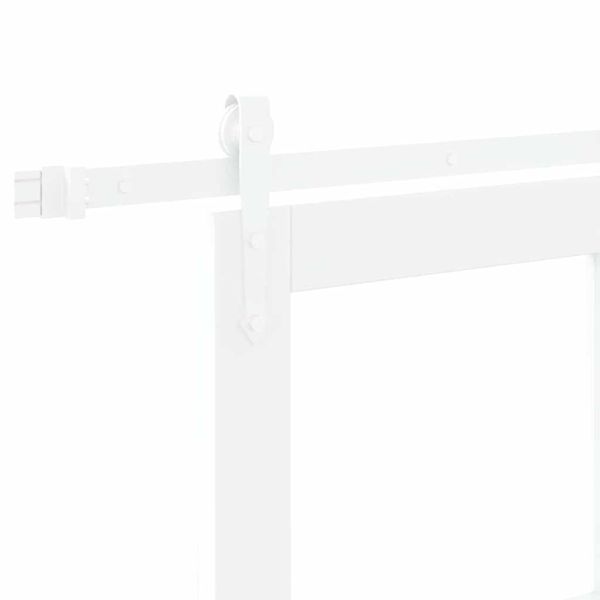 Преплъзваща се врата 61 x 198,5 см Бяло