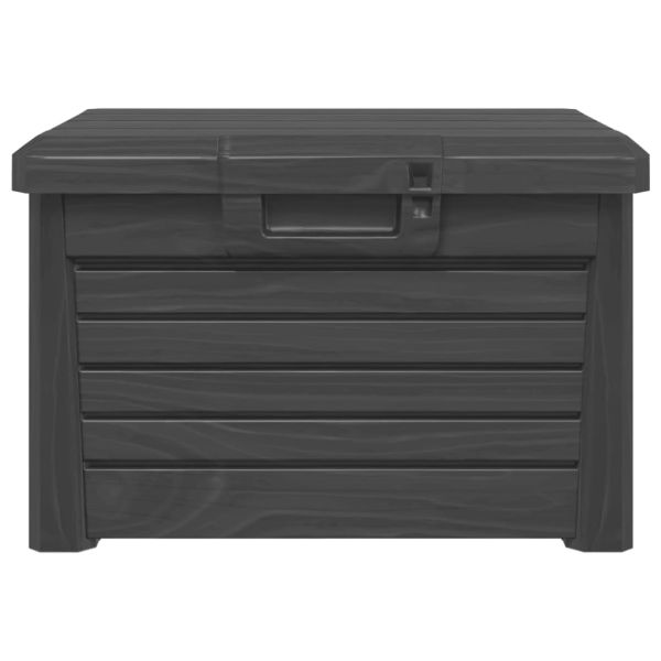 Градинска ракла, антрацит, 73x50,5x46,5 см, полипропилен