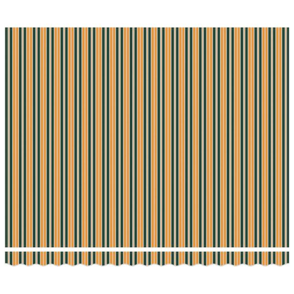 Сгъваем навес Зелен и бял 400 ×350 cm текстил