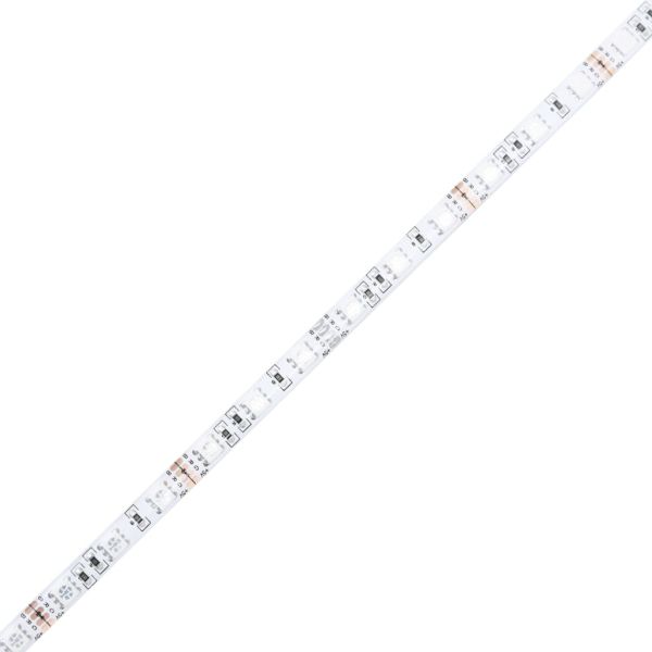 Табла шкаф с LED, опушен дъб, 140x17x102 см