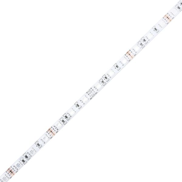 Табла шкаф с LED, сив сонома, 160x17x102 см