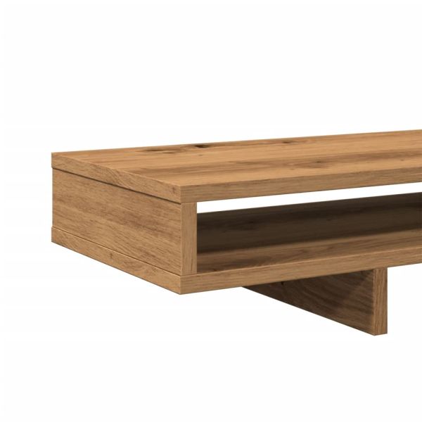 Поставка за монитор, дъб артизан, 100x27x15 см, инженерно дърво
