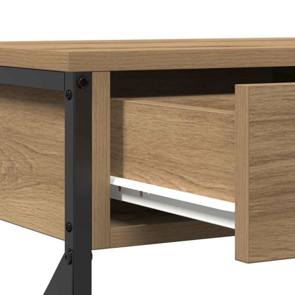 Конзолна маса дъб артизан 75 x 28 x 75 см