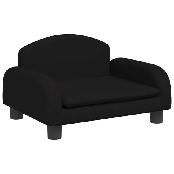 Кучешко легло черно 50x40x30 см кадифе