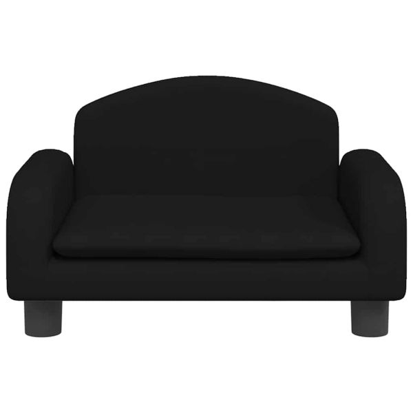Кучешко легло черно 50x40x30 см кадифе
