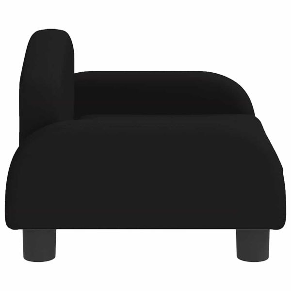 Кучешко легло черно 50x40x30 см кадифе