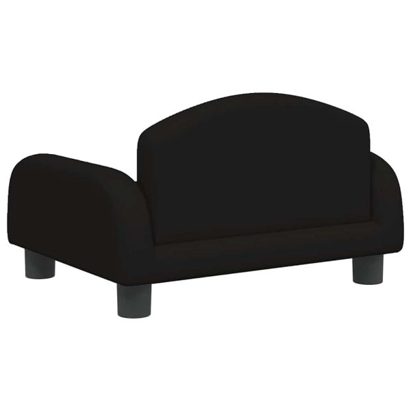 Кучешко легло черно 50x40x30 см кадифе