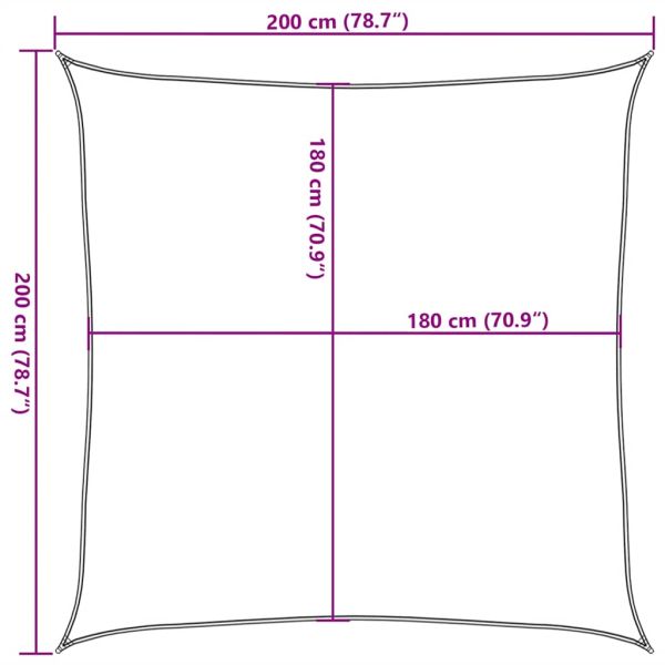 Платно-сенник, 160 г/м², таупе, 2x2 м, HDPE