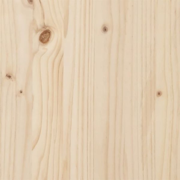 Трапезна маса О-образна рамка 100x50x75,5 см бор масив и стомана