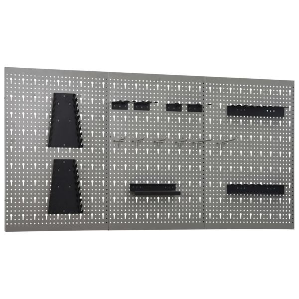 Стенни панели за инструменти, 3 бр, 40x58 см, стомана