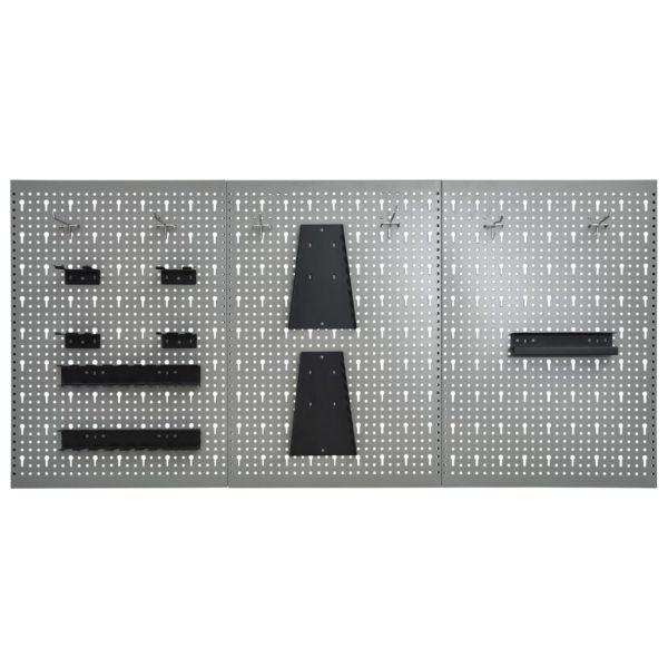 Стенни панели за инструменти, 3 бр, 40x58 см, стомана
