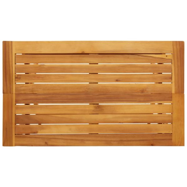 Сгъваема градинска маса 90x52,5x65 см масивна акация