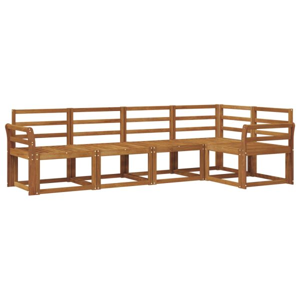 Комплект дивани за открито 5 pcs Естествен