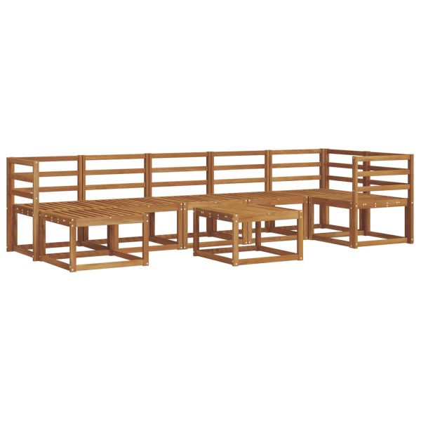 Комплект дивани за открито 8 pcs Естествен