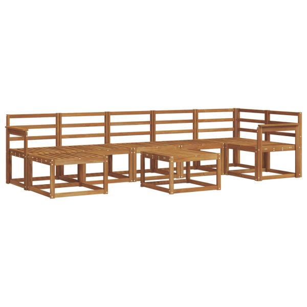 Комплект дивани за открито 8 pcs Естествен