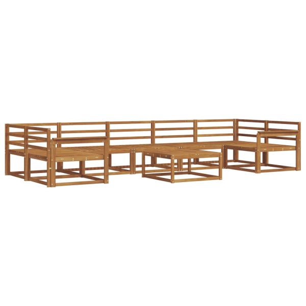 Комплект дивани за открито 8 pcs Естествен