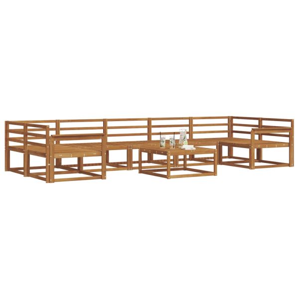 Комплект дивани за открито 8 pcs Естествен