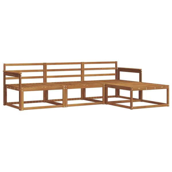 Комплект дивани за открито 4 pcs Естествен