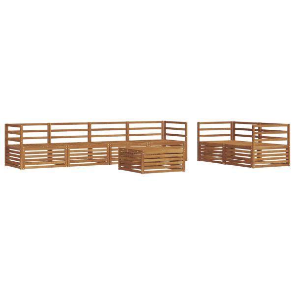 Комплект дивани за открито 7 pcs Естествен