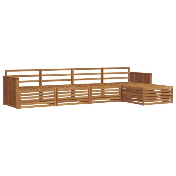 Комплект дивани за открито 5 pcs Естествен