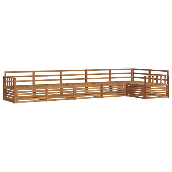 Комплект дивани за открито 6 pcs Естествен
