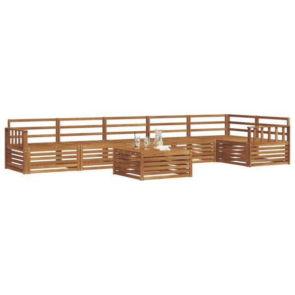 Комплект дивани за открито 7 pcs Естествен