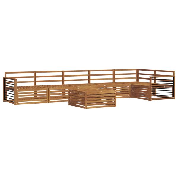 Комплект дивани за открито 7 pcs Естествен
