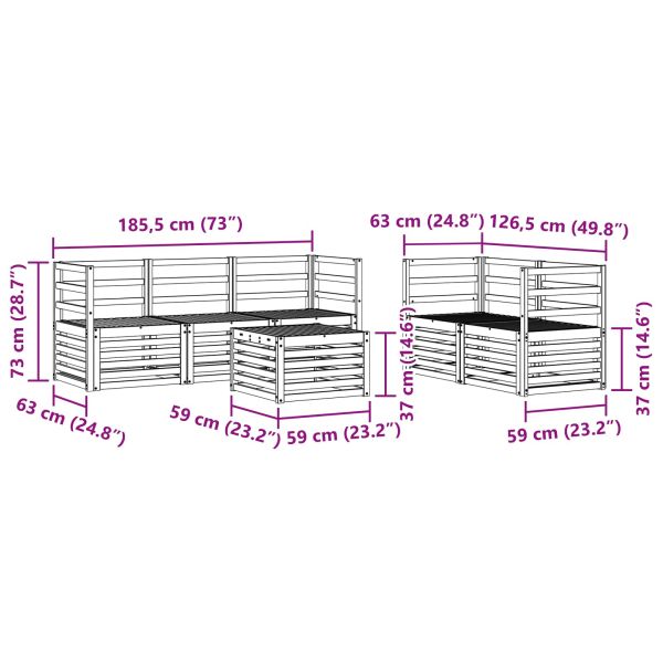 Комплекти дивани Солидно акациево дърво