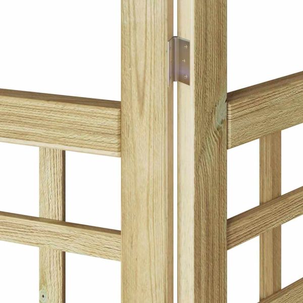 Екран за уединение Меден кафяв 160 x 180 cm Солиден бор