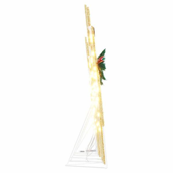 LED елени 5 pcs Златист текстил