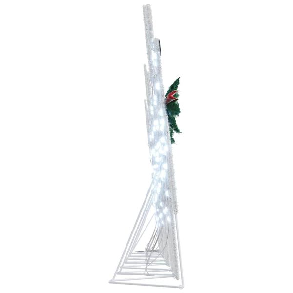 LED елени 7 pcs Бяло текстил