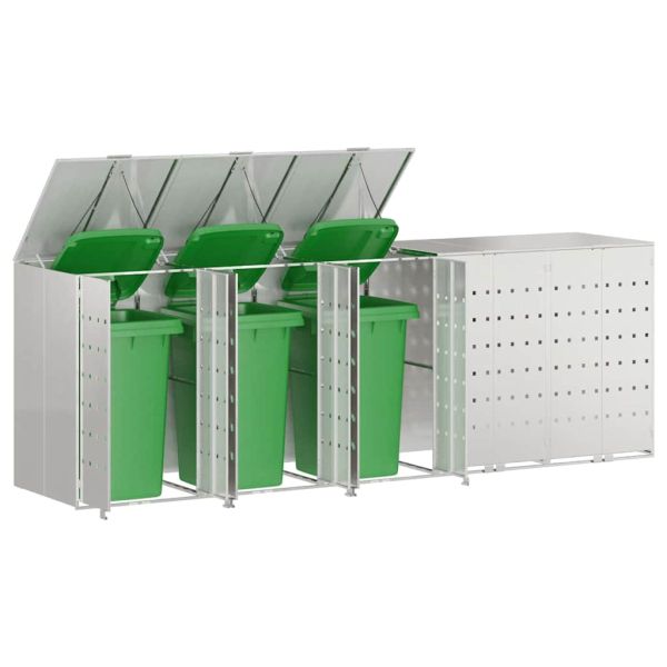 Контейнер за съхранение на 3 коша 340 x 77.5 x 115.5 см
