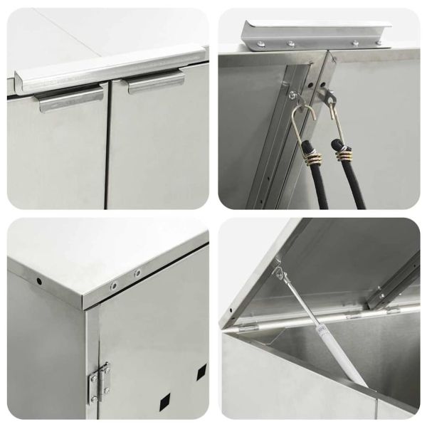 Контейнер за съхранение на 3 коша 340 x 77.5 x 115.5 см