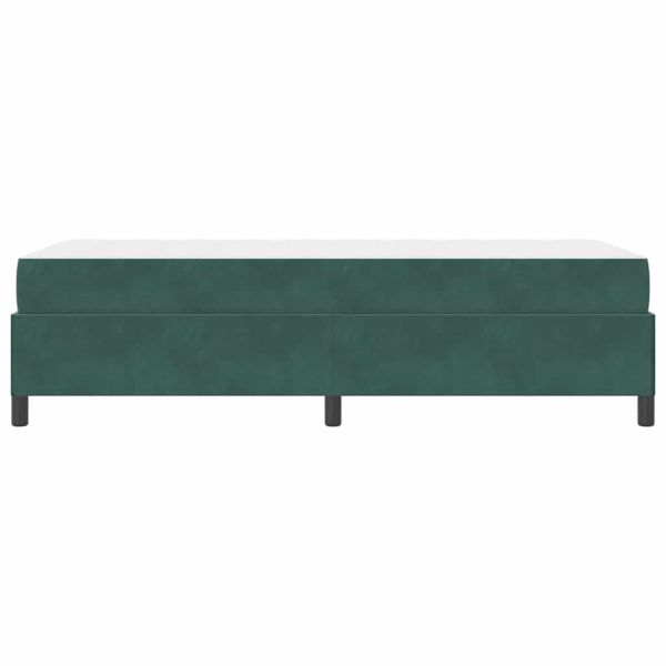 Рамка за легло Тъмен зелен 80 x 200 cm текстил
